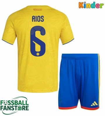 Kolumbien Richard Rios #6 Replik Heimtrikot Kinder WM 2026 Kurzarm (+ Kurze Hosen)